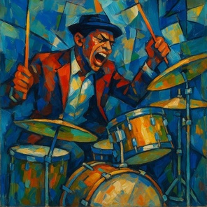 Series Watercolor Splashes of Jazz